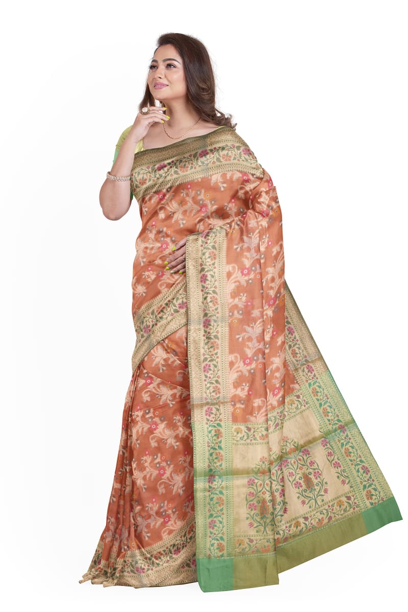 kuchi print banarasi saree