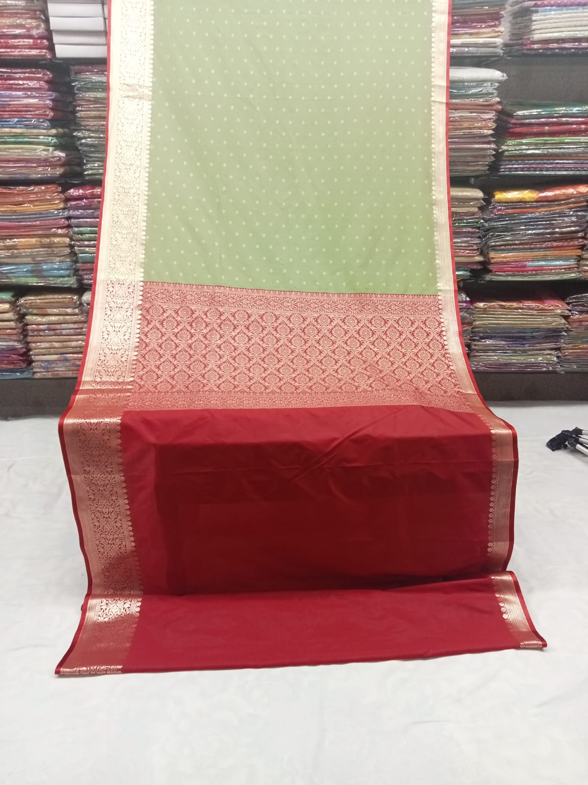 Green Banarasi soft silk saree| Order Now Online |Jhakhas